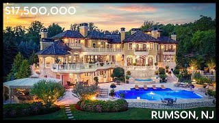 17500000 LUXURY REAL ESTATE TOUR  RUMSON NJ [upl. by Anilef]