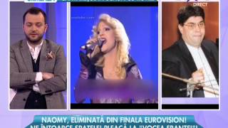 Naomy este la pământ A fost eliminată din finala Eurovision quotToţi sunt nişte comuniştiquot [upl. by Taryn549]