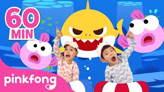 60 Minute Best Baby Shark Songs Compilation for Kids  Pinkfong Official [upl. by Eihcra]