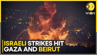 IsraelHezbollah War Israeli Airstrikes Kill Dozens In Gaza and Lebanon  World News  WION [upl. by Nonaihr433]