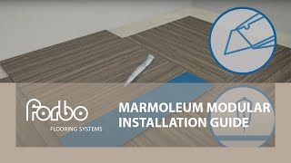 Marmoleum Modular  Installation guide  Forbo Flooring Systems [upl. by Eniwtna]