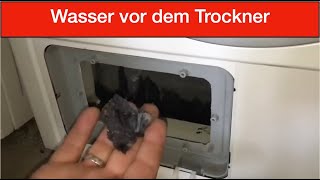 Wasser unter dem Trockner Bosch amp Siemens Wärmepumpentrockner [upl. by Llezo]