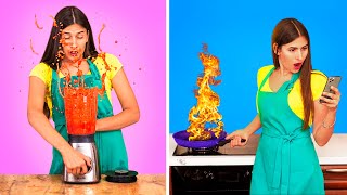 Funny Food Hacks  Types of People in the Kitchen Life Hacks for the Kitchen [upl. by Eleira]