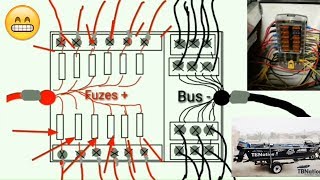 SUPER EASY Boat Wiring Electrical Diagrams Fuse blocks busbars marine grade [upl. by Senn406]