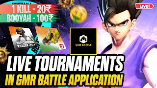 Free Fire Live Tournaments in My Own Tournament Application 🤑💰  Live Tournament in Gmr battle App 🤑 [upl. by Aiuqram]