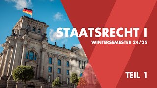 Staatsrecht I – Staatsorganisationsrecht Teil 1 [upl. by Atcele765]