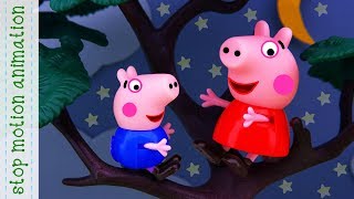 Hide and seek on the tree Peppa Pig toys Stop motion animation new episodes 2018 [upl. by Occer]