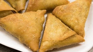 Irani Samosa Recipe  Crispy Hyderabadi Onion Vegetables Samosa  Easy Evening Snacks [upl. by Samp203]