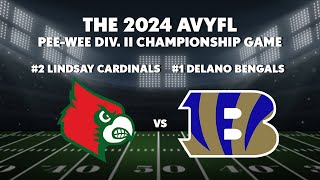 The 2024 AVYFL PeeWee Div II Championship Game [upl. by Virnelli]