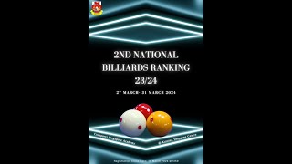 2ND NATIONAL BILLIARDS RANKING 20232024 [upl. by Gollin]