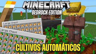 Minecraft Bedrock Granja de CULTIVOS Automática PS XBOX SWITCH PE [upl. by Nesiaj]