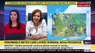 Elena Mateescu prognoză meteo până la Crăciun vor fi ninsori de sărbători [upl. by Effy380]