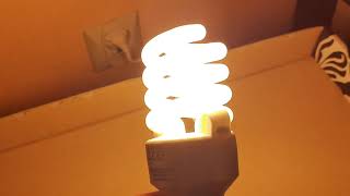 Compact fluorescent lamp Helios cfl 20w construction 2008s E14 E27 Light lamp [upl. by Sucy219]