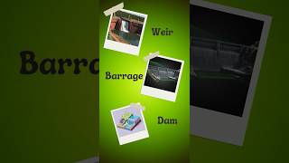 Weirs vs Barrages vs Dams  Whats the Difference civilengineering fact irrigation design [upl. by Torr]