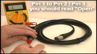 How to Test a Microphone Cable Easy Audio Technical Information [upl. by Ytisahcal]