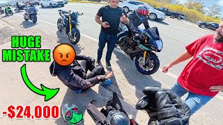 SOMEONE CRASHED AT MY GROUP RIDE 😅  Tampa Bay Motos [upl. by Rediah823]