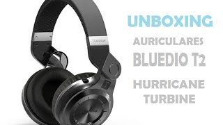 Unboxing Auriculares Bluetooth Bluedio T2 Hurricane Turbine español [upl. by Lancey516]