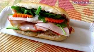 How to make Vietnamese Sandwich  Bánh mì thịt nguội  Helens Recipes [upl. by Rosena738]