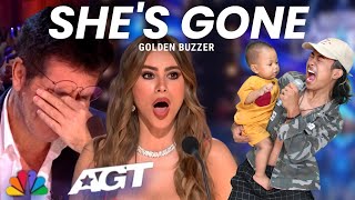 Golden Buzzer  Strange Baby Joins in Singing the Song Shes Gone With a Very Extraordinary Voice [upl. by Pantheas]