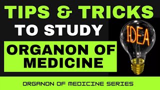 10 TIPS amp TRICKS TO STUDY ORGANON OF MEDICINE IN HOMEOPATHY  REMEMBER ORGANON IN EASY WAYS [upl. by Staford]