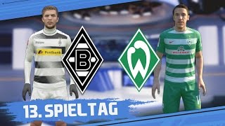 Borussia M´Gladbach  SV Werder Bremen  13 Spieltag  Freitagsspiel [upl. by Alvar]