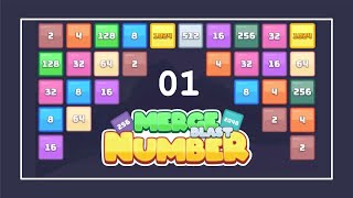 Merge Blast Number  Gameplay pt01  New Block Unlocked 8196 [upl. by Goetz]