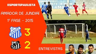 GOLS e ENTREVISTAS  Rui Barbosa 3x2 Alamedas  Jogo da 1ª fase do Amador de Jundiaí 2015 [upl. by Nnaed]