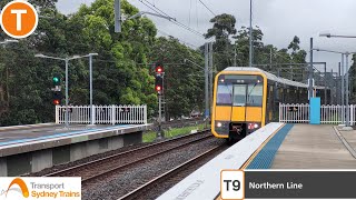 Sydney Trains T61  T62 Tangara T set train ride from EastwoodMeadowbank [upl. by Sair]