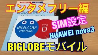 【エンタメフリー】BIGLOBEモバイルのAPN設定‼YouTube見放題オプション格安SIM [upl. by Agan]