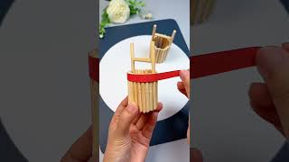 Simple Handmade  Dont Throw Disposable Chopsticks Teach You How To Make A Small Bucket In 20 Seco [upl. by Moulden338]