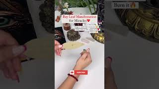 Let’s set our Intentions with Bay leaf Manifestation for Miracle subscribe manifestation shorts [upl. by Shanahan]