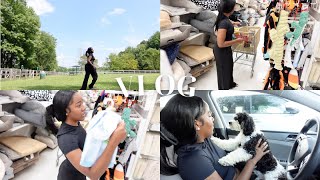 VLOG Dog Mom Things Dog Park Pet Smart amp Marshalls Run amp more [upl. by Cooperstein946]