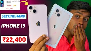 Second Hand iPhone 13 at ₹22435 Only😲 😱 I Best Trusted 9 Secondhand Mobile Website in India ✅ [upl. by Enimsaj854]