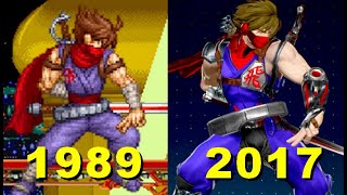 Evolution of Strider hiryu Character 19892017 [upl. by Katrine948]