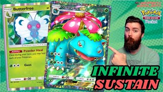 Venusaur EX And Butterfree Are Impossible to KO  Pokemon TCG Pocket [upl. by Lidda]