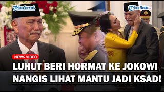 LUHUT MENANGIS Menantunya Maruli Simanjuntak Dilantik Jokowi jadi KSAD Langsung Peluk Sang Anak [upl. by Mahgirb]