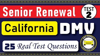 California DMV Written Test 2024  DMV Senior Written Test 2024  DMV Renewal For Seniors [upl. by Bal]