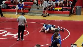 Hinsdale Central Freshman Invite Willowbrook 138lbs Rd2 11302024 [upl. by Aciras]