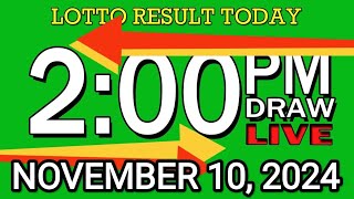 LIVE 2PM LOTTO RESULT TODAY NOV 10 2024 2D3DLotto 2pmlottoresultnovember102024 swer3result [upl. by Clarissa116]