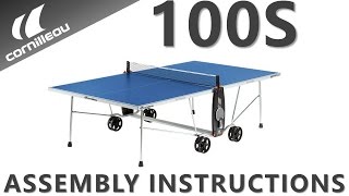 Cornilleau USA 100S Crossover Assembly Instructions  Indoor  Outdoor Tennis Table [upl. by Oswald]