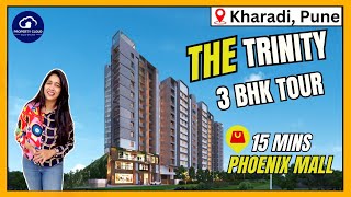 The Trinity Kharadi Luxurious 3 BHK Flat Tour Overview Location Reviews Kharadi Pune [upl. by Mina]