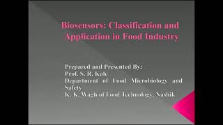 Biosensors Classification and Application in Food Industry [upl. by Borries]