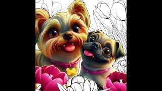 LOVE YOUR PET dog love mypet coloring youtubeshorts youtubevideo fyp fypシ゚ [upl. by Becky]