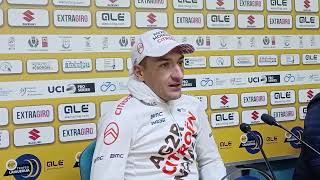 Nans Peters  Interview à larrivée  Trofeo Laigueglia 2023 [upl. by Nenad53]