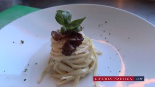 Tagliatelle crema di mascarpone gamberi e tartufo nero [upl. by Genet]