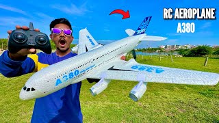 RC Airbus A380 Airplane Unboxing amp Flying Test  Chatpat toy tv [upl. by Ellingston]