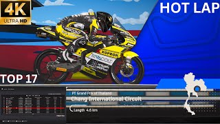 MotoGP 24 4K ULTRA HD Hot Lap140916 Moto 3 Top 17 in World Chang International Circuit Thai GP [upl. by Sirac]