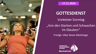 Volkstrauertag 2024 10 Uhr – mit Vikar Simon Melchinger [upl. by Ylenats]