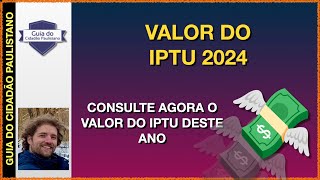 Valor do IPTU 2024 [upl. by Aneelad]