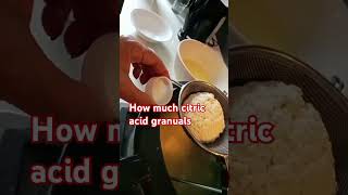 How much citric acid granuals are approximately required to add after the milk is boiedshortsfeed [upl. by Hoeve]